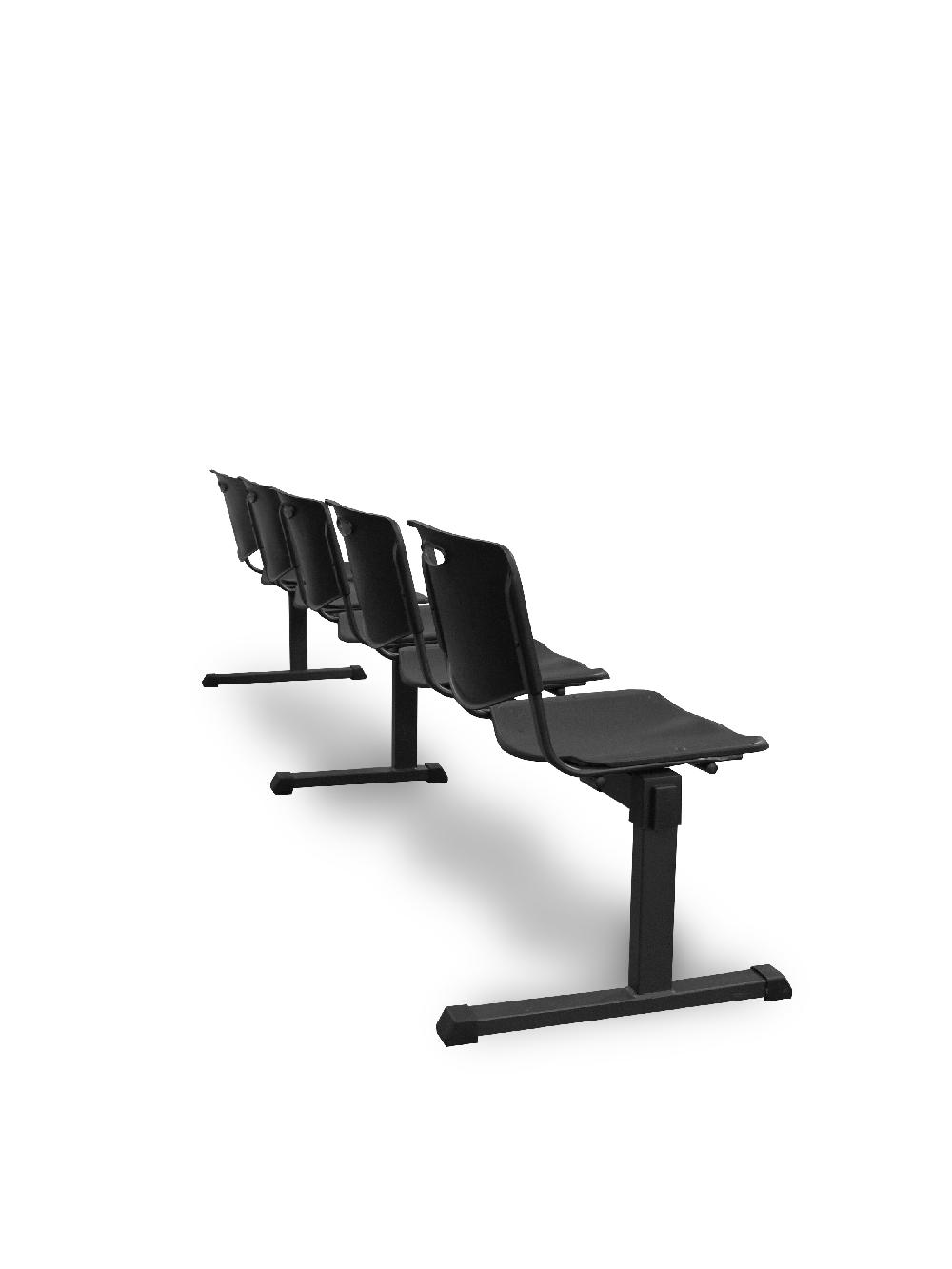 Piqueras Y Crespo Bancada Iso Plastic 5 Plazas PVC Color Negro