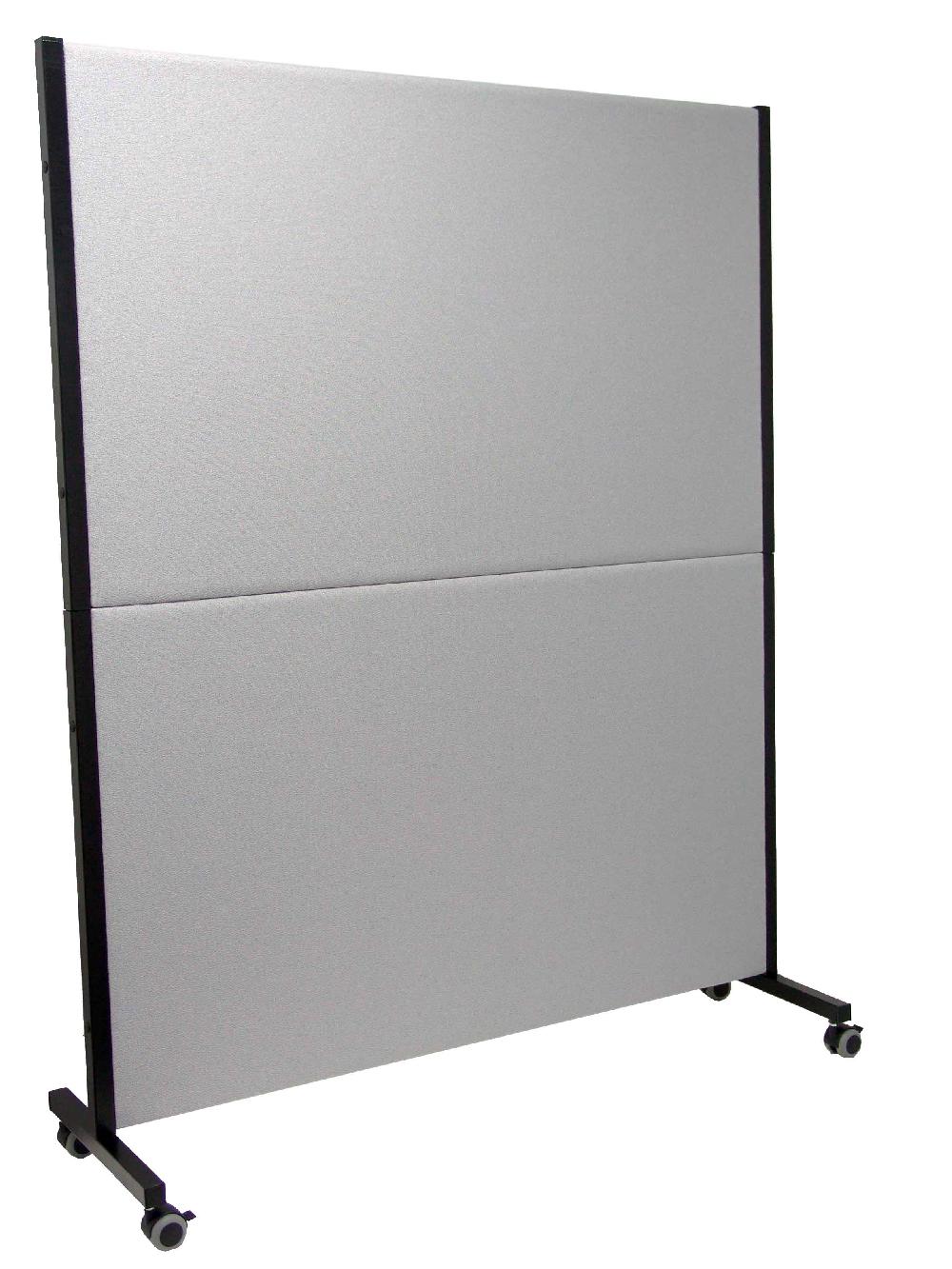 piqueras y crespo Biombo Valdeganga bali gris con ruedas con freno