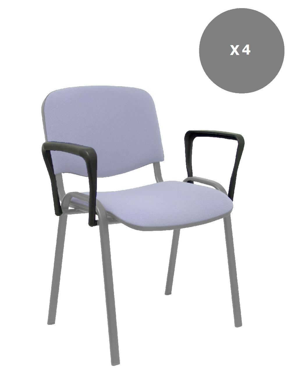 piqueras y crespo Kit de 4 parejas de brazos fijos para sillas Iso