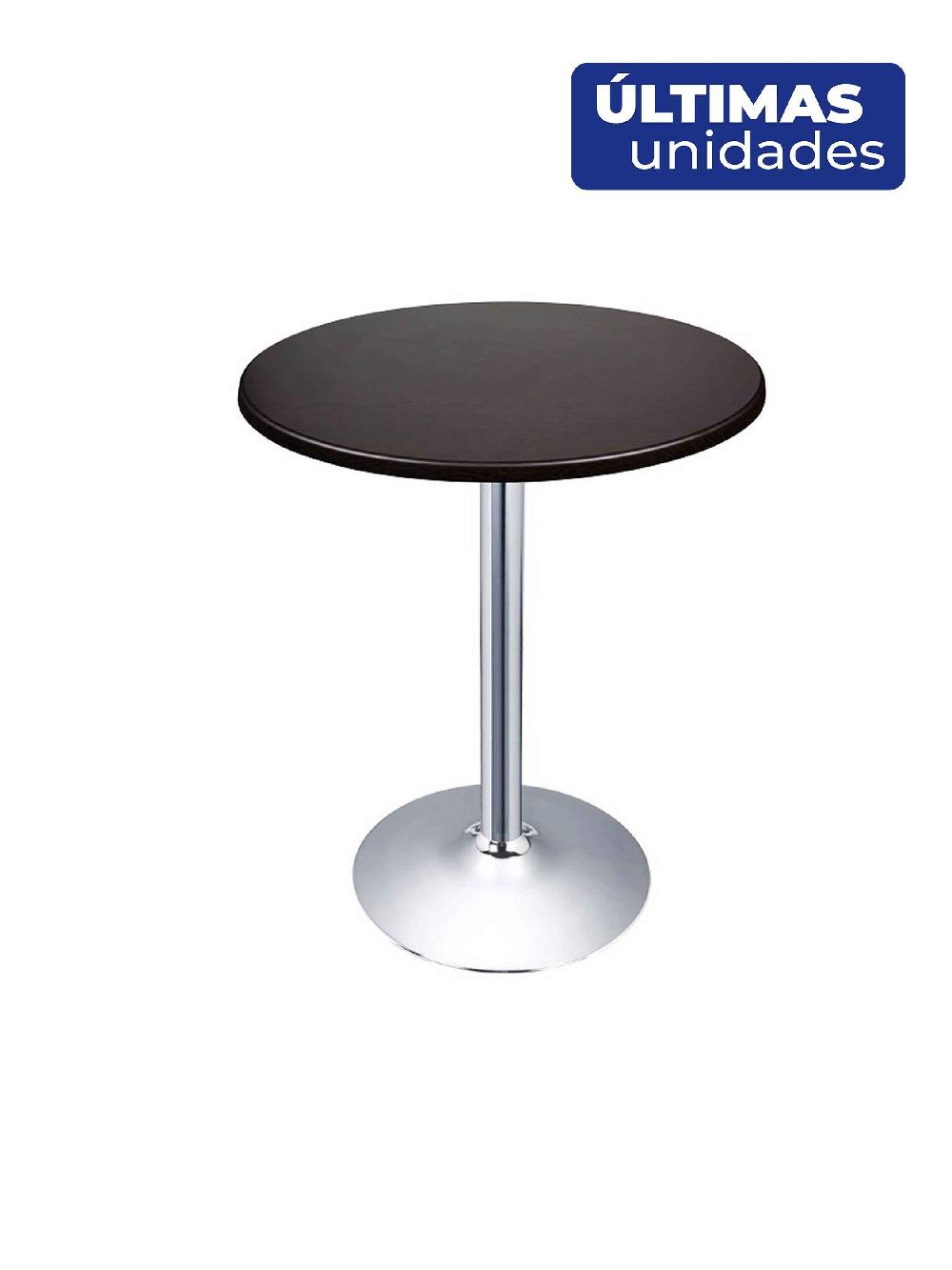 Piqueras Y Crespo Mesa De Vending Altarejos Base Cromada Y Tablero 60cm Negro