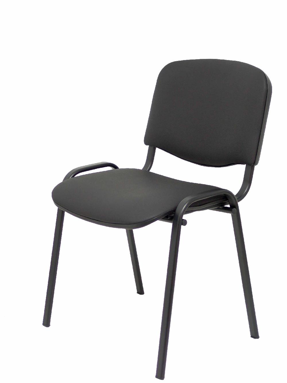 Piqueras Y Crespo Pack 4 Sillas Iso Similpiel Negro