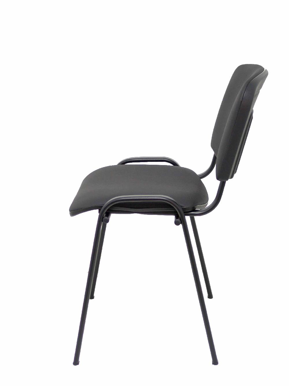 Piqueras Y Crespo Pack 4 Sillas Iso Similpiel Negro