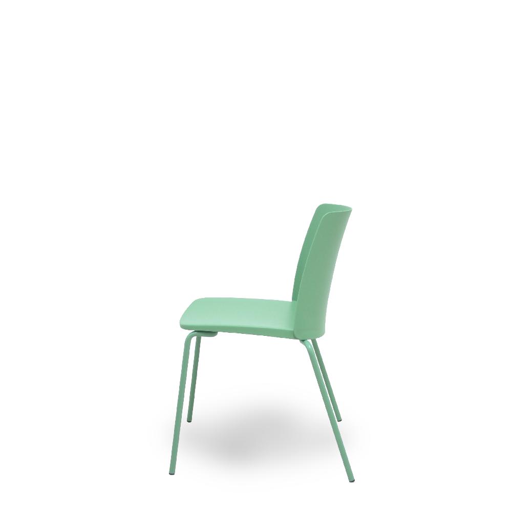 Piqueras Y Crespo Pack 4 Sillas Orgaz PVC Verde Chasis Verde