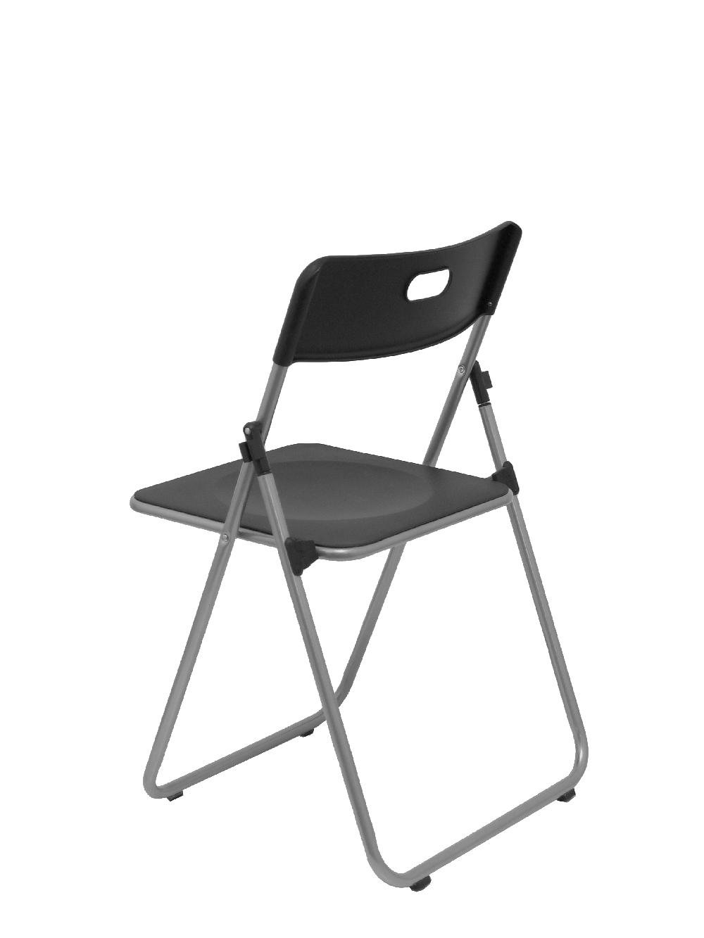 Piqueras Y Crespo Pack 6 Sillas Plegables Opti547 Plástico Negro