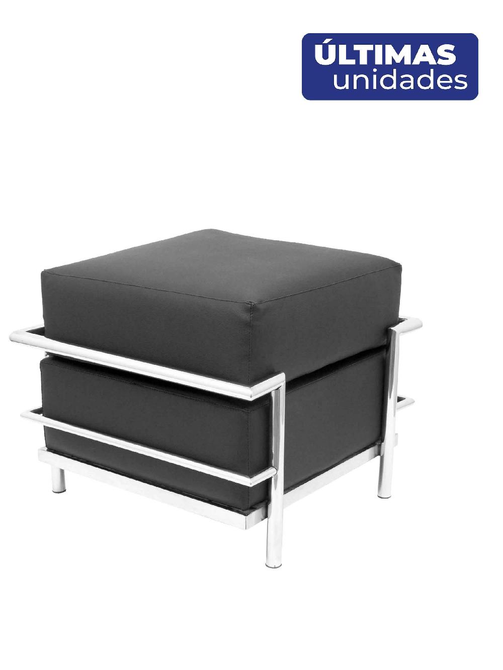 Piqueras Y Crespo Reposapies Sofá Similpiel Negro
