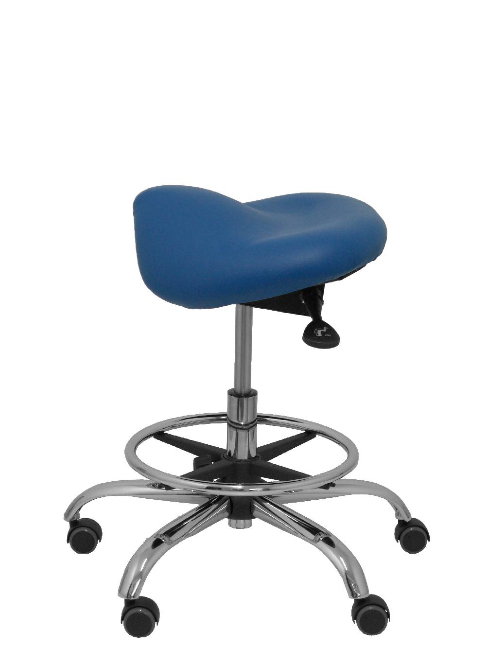 Piqueras Y Crespo Taburete Alatoz Similpiel Azul