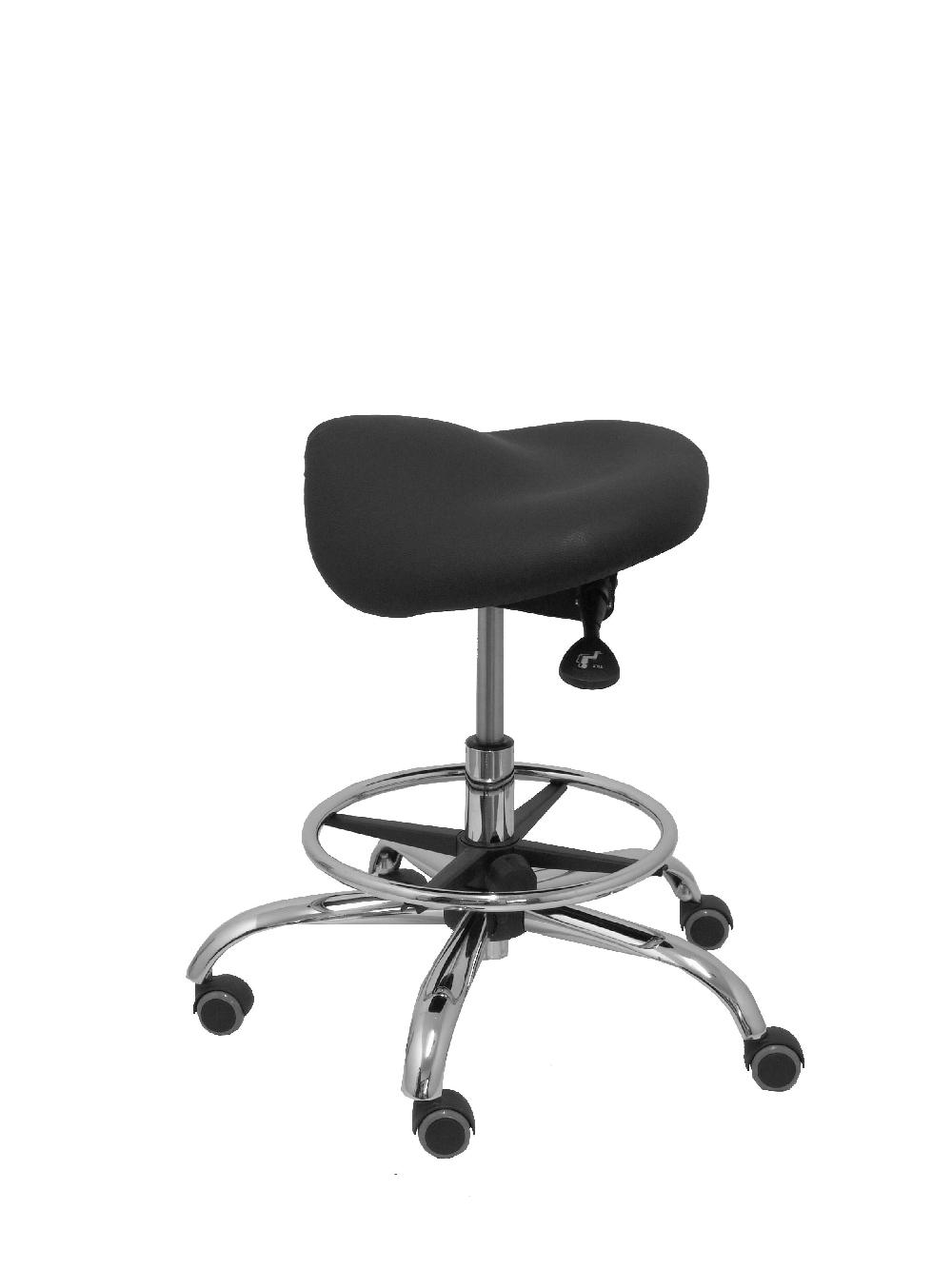 Piqueras Y Crespo Taburete Alatoz Similpiel Negro