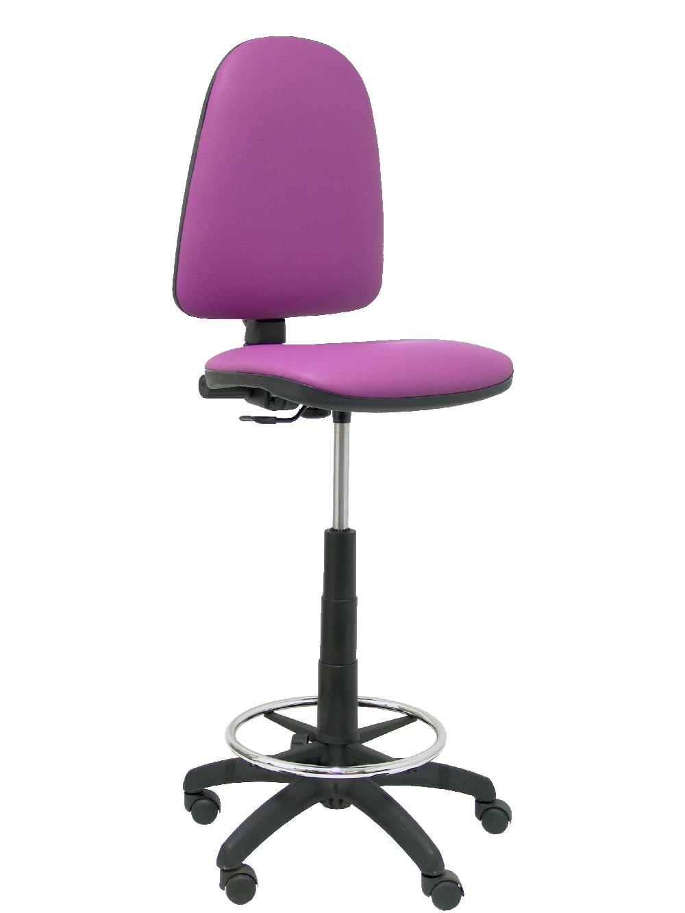 piqueras y crespo Taburete Aýna similpiel morado