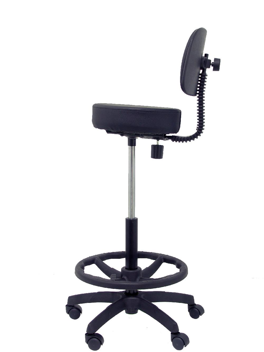 Piqueras Y Crespo Taburete Llanos Similpiel Negro