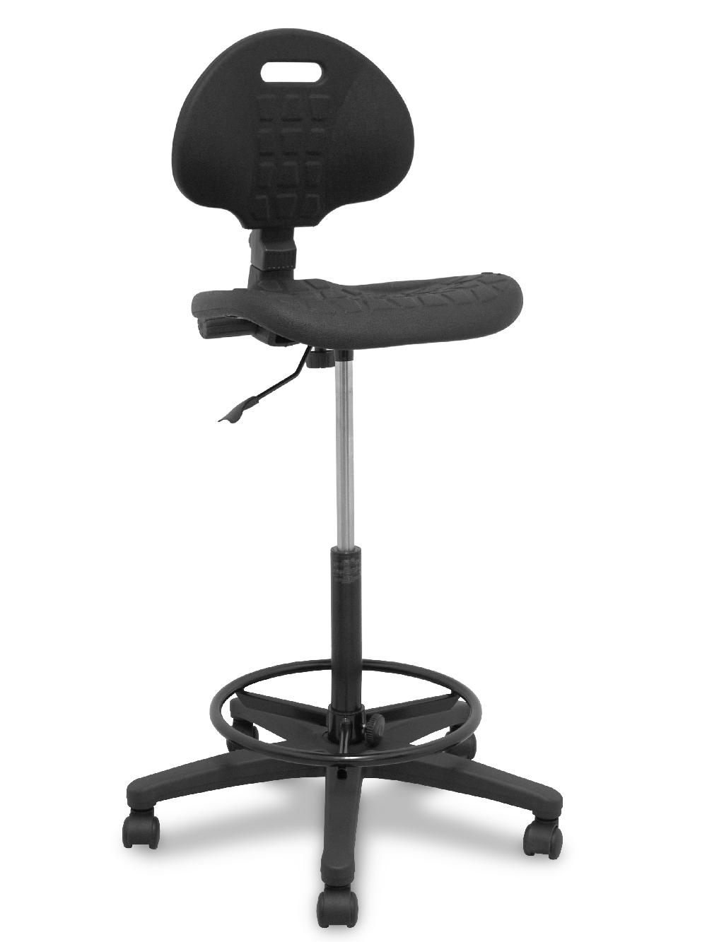 Piqueras Y Crespo Taburete Nargo Poliuretano Negro