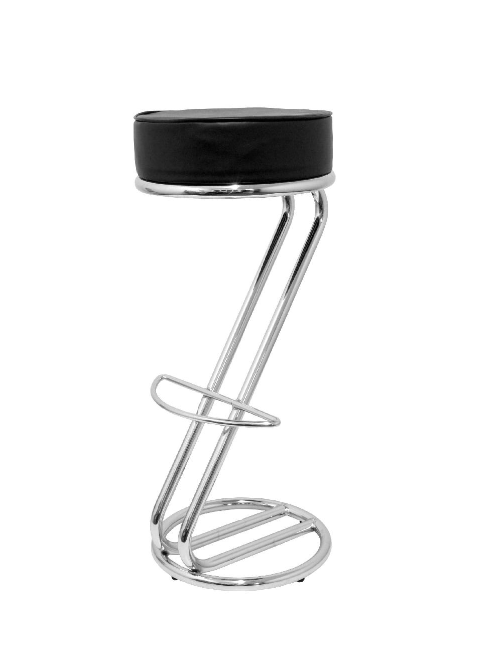 Piqueras Y Crespo Taburete Zeta Similpiel Negro