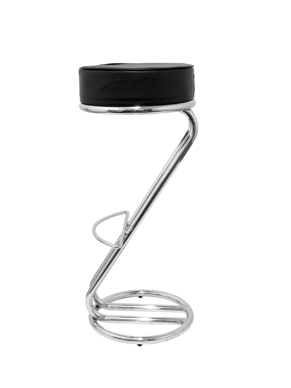 Piqueras Y Crespo Taburete Zeta Similpiel Negro