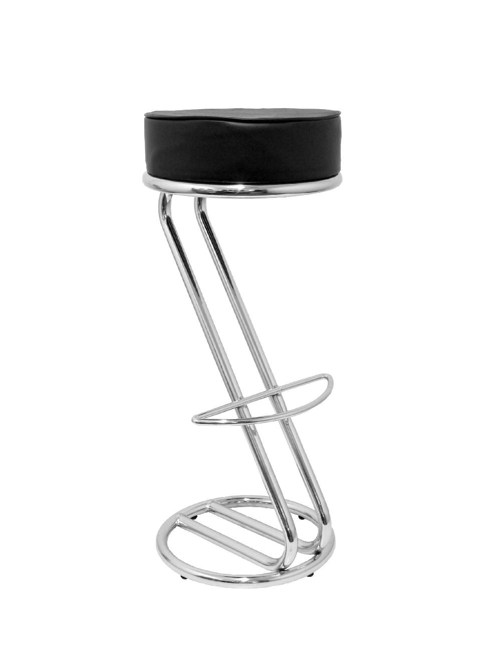 piqueras y crespo Taburete Zeta similpiel negro