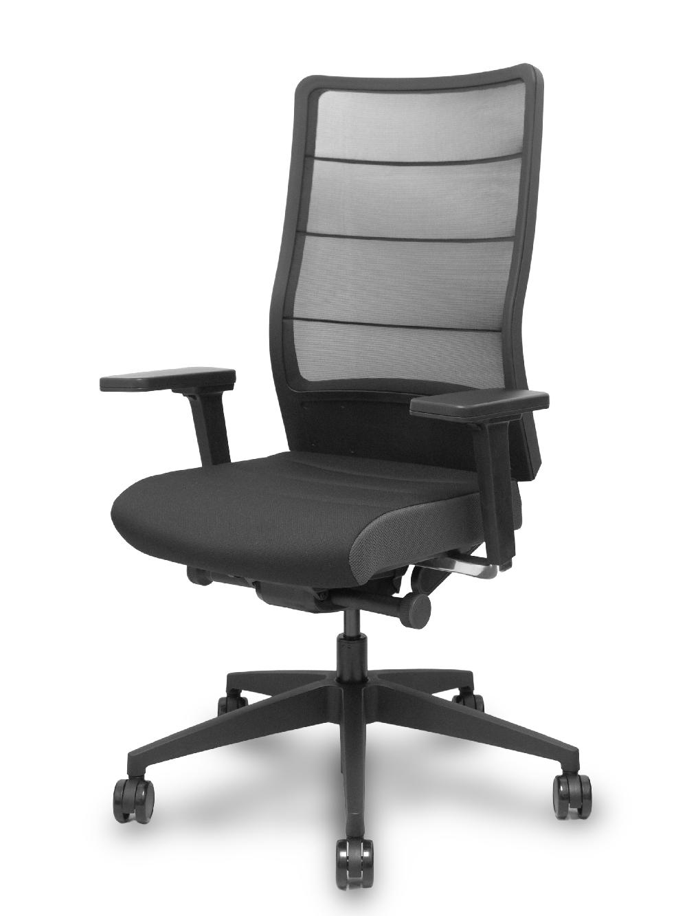 Piqueras Y Crespo Silla Airpad 2.0 Traslack Resp Malla Negra Asiento Era Negro Brazos 4D