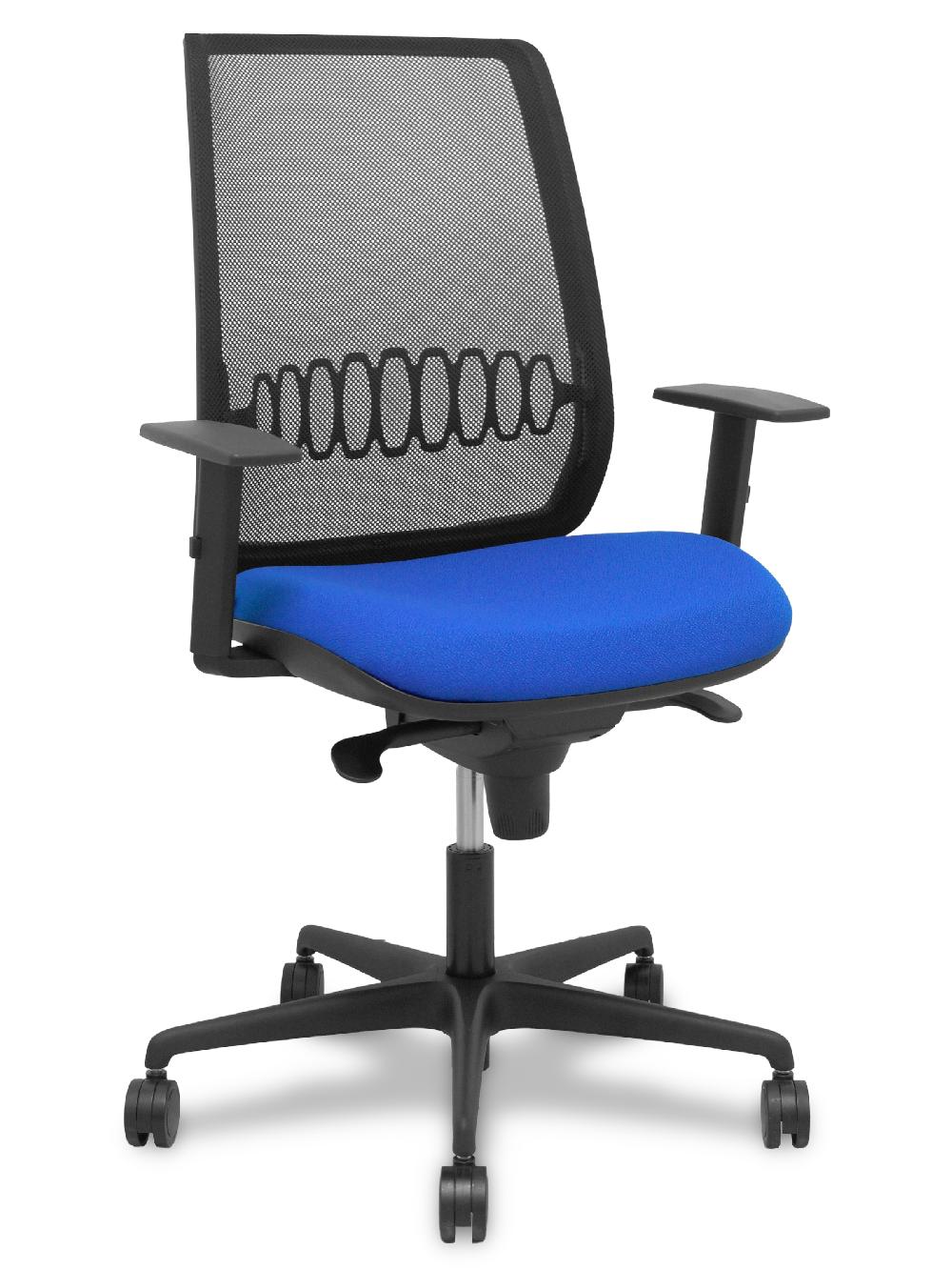 piqueras y crespo Silla Alares sincro malla negra bali azul brazo regulable