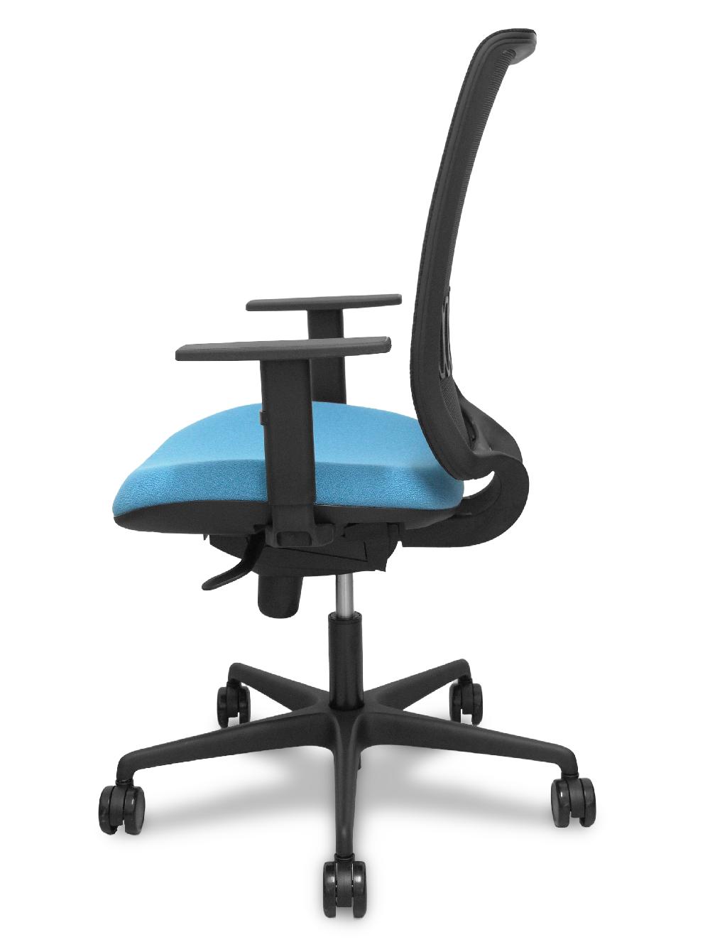 Piqueras Y Crespo Silla Alares Sincro Malla Negra Bali Azul Cielo Brazo Regulable