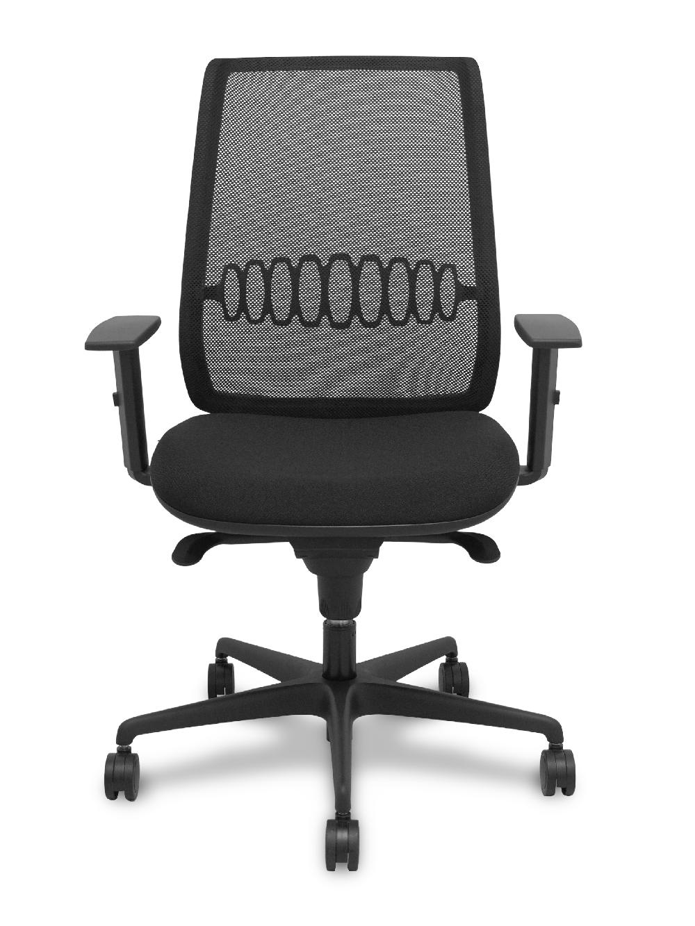 Piqueras Y Crespo Silla Alares Sincro Malla Negra Bali Negro Brazo Regulable