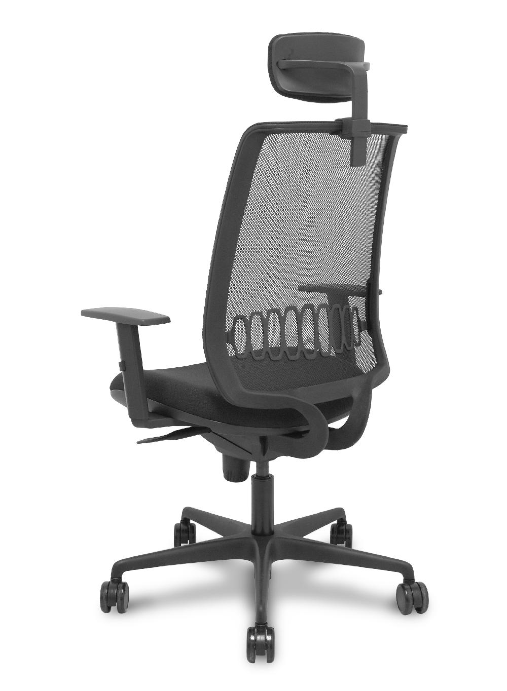 Piqueras Y Crespo Silla Alares Sincro Malla Negra Bali Negro Brazo Regulable Cabecero Regulable