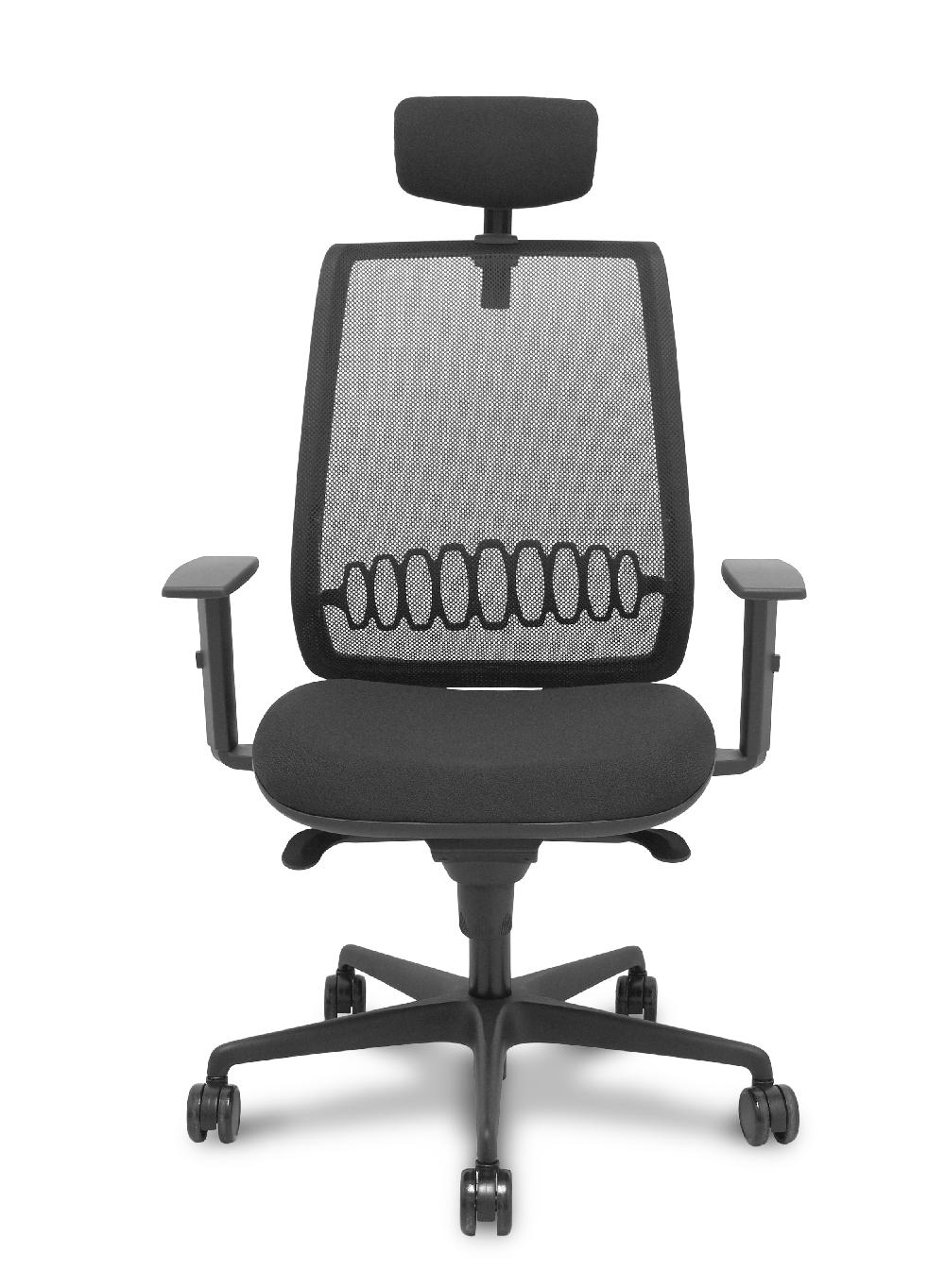 piqueras y crespo Silla Alares sincro malla negra bali negro brazo regulable cabecero regulable