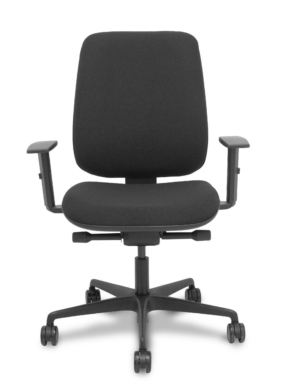 piqueras y crespo Silla Alares traslack tapizada bali negro brazo regulable