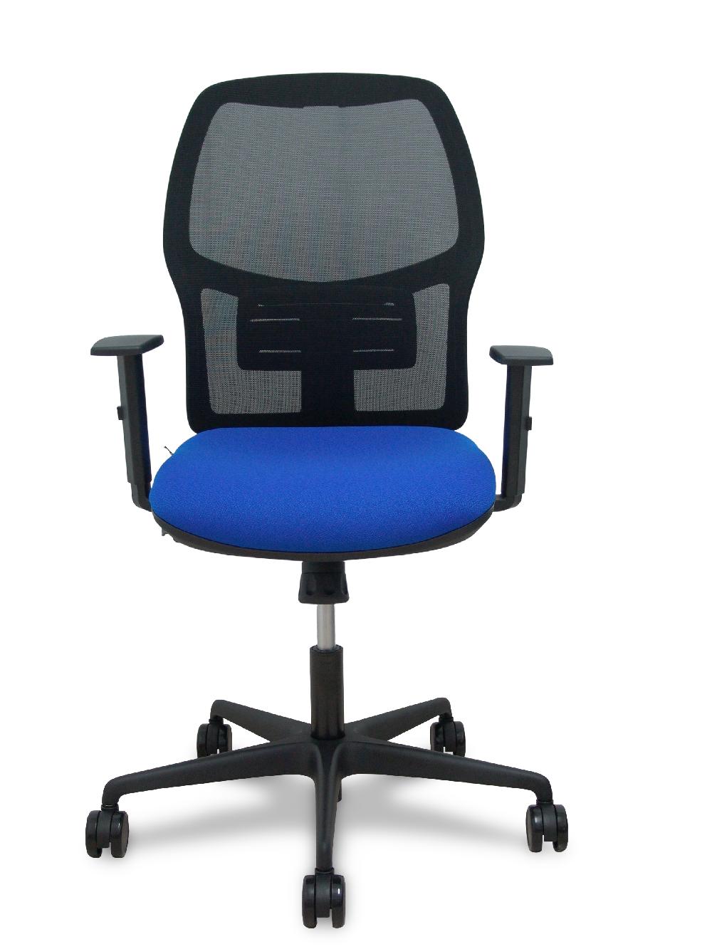 Piqueras Y Crespo Silla Alfera Sincro Malla Negra Bali Azul Brazo Regulable