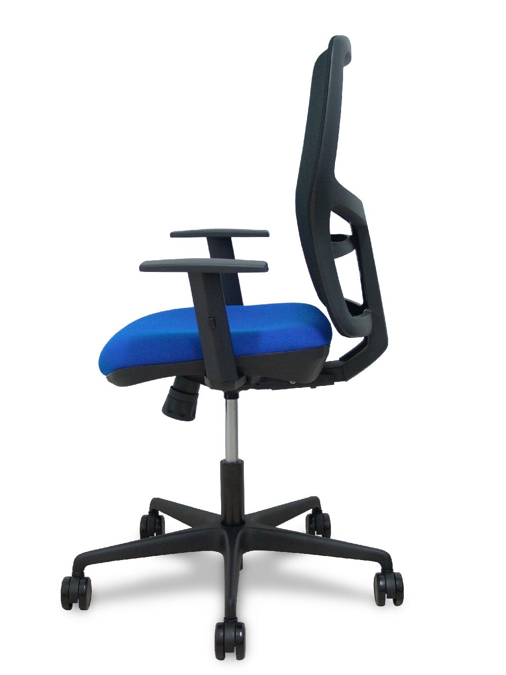 Piqueras Y Crespo Silla Alfera Sincro Malla Negra Bali Azul Brazo Regulable