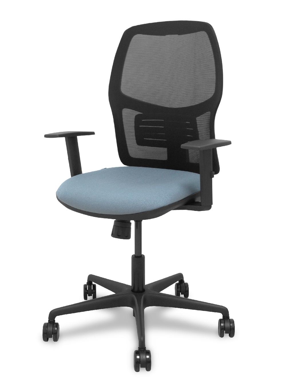 Piqueras Y Crespo Silla Alfera Sincro Malla Negra Bali Gris Brazo Regulable