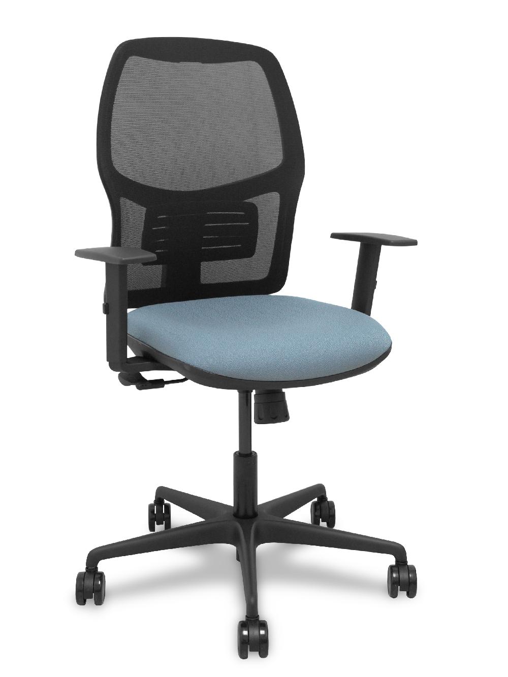 piqueras y crespo Silla Alfera sincro malla negra bali gris brazo regulable