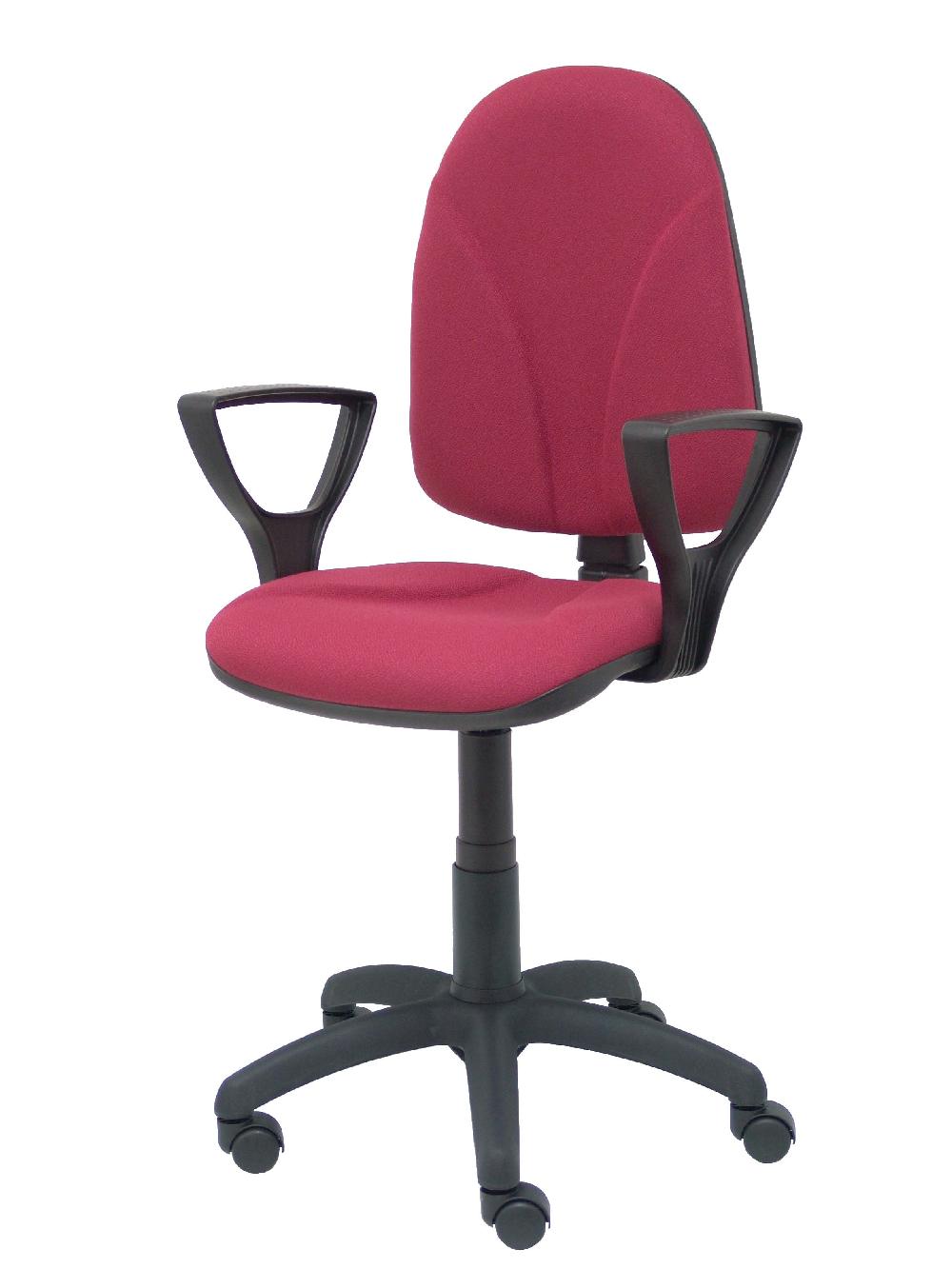 Piqueras Y Crespo Silla Algarra CP Bali Granate Brazos Fijos