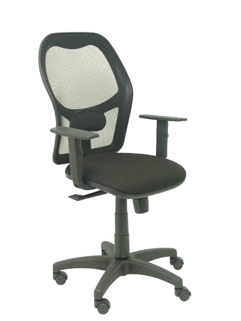 piqueras y crespo Silla Alocén malla negra asiento bali negro brazos regulables