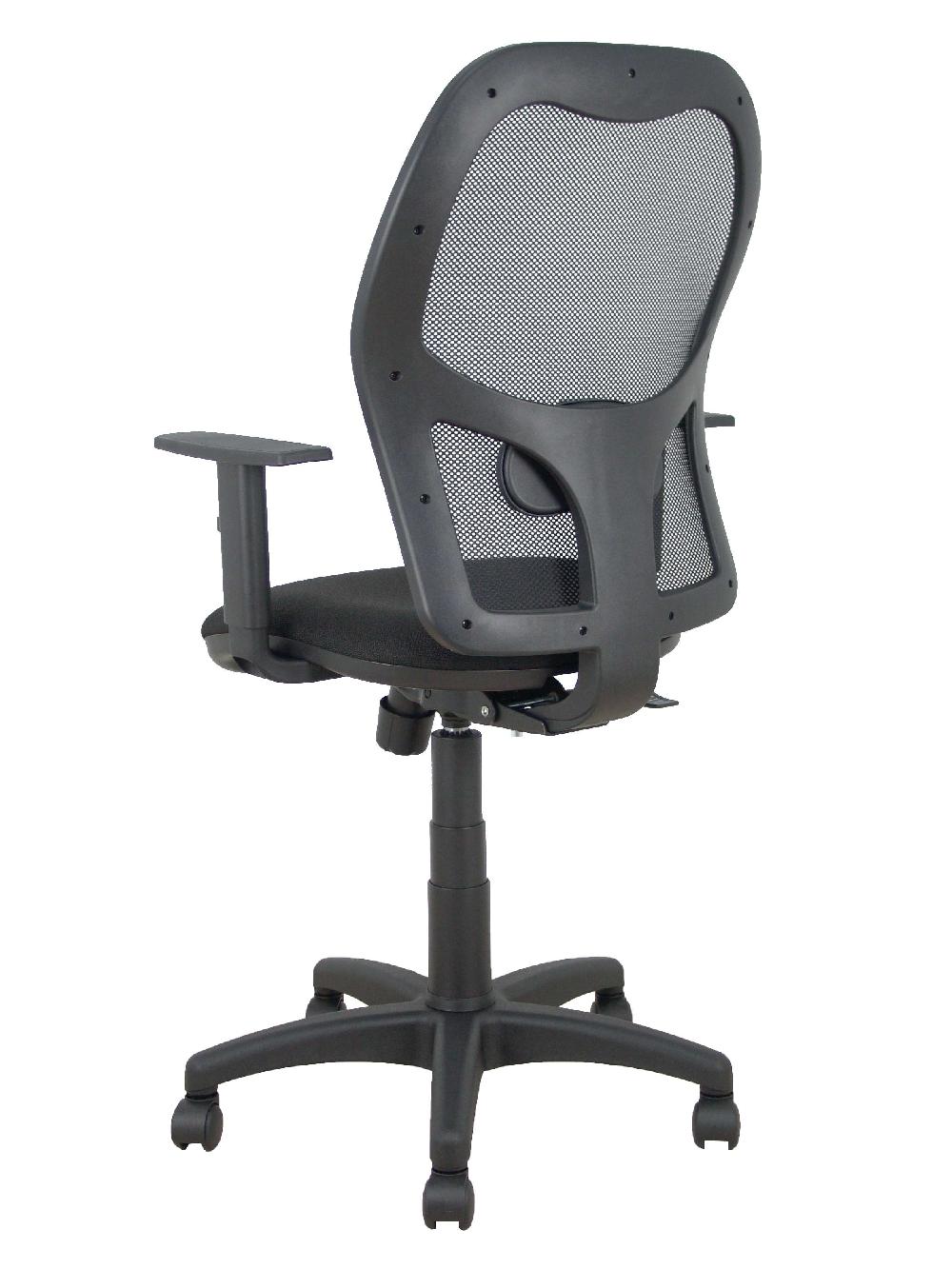 Piqueras Y Crespo Silla Alocén Traslack Malla Negra Asiento Bali Negro Brazos Regulables