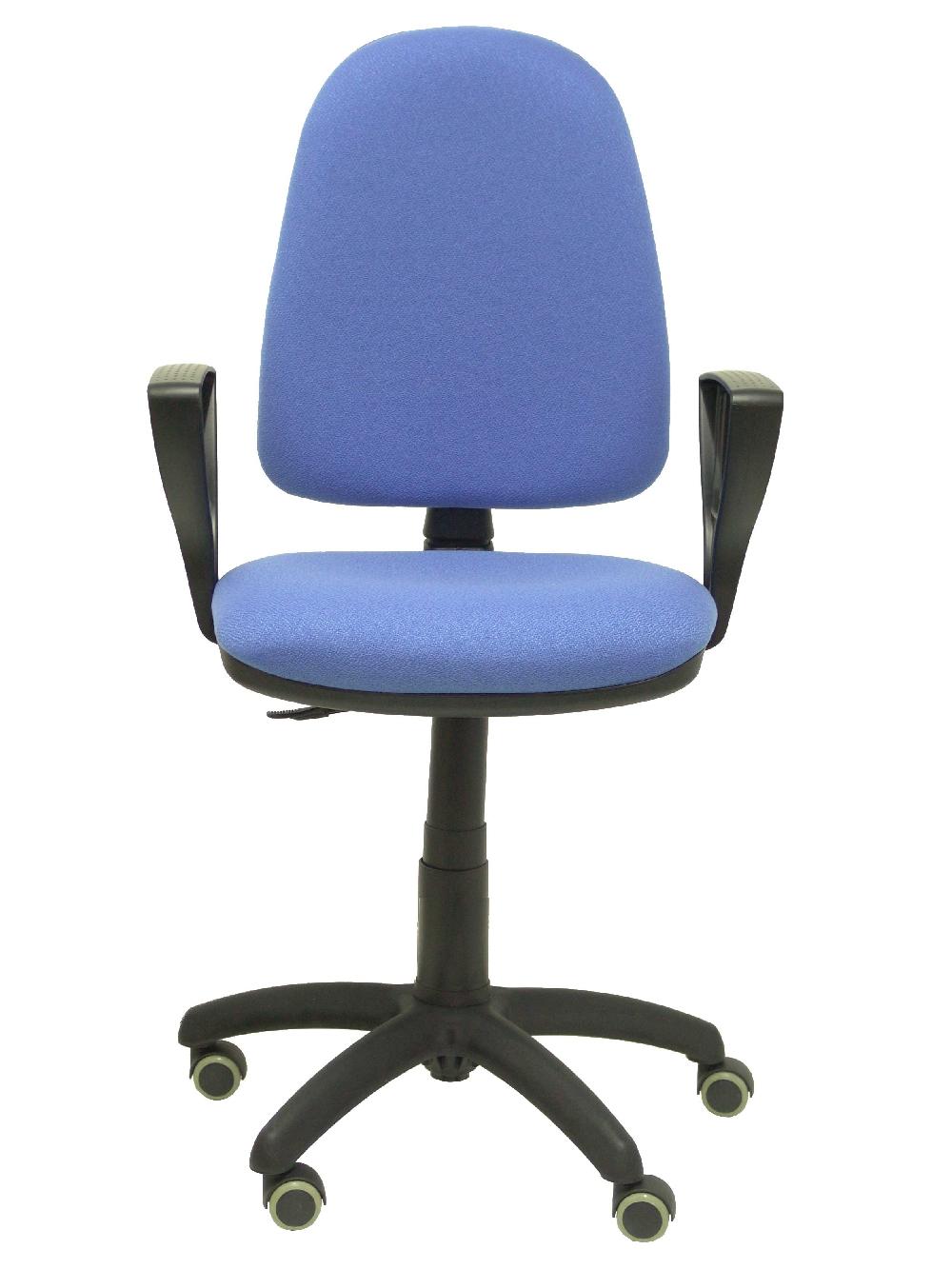 Piqueras Y Crespo Silla Ayna Bali Azul Claro Brazos Fijos Ruedas De Parqué