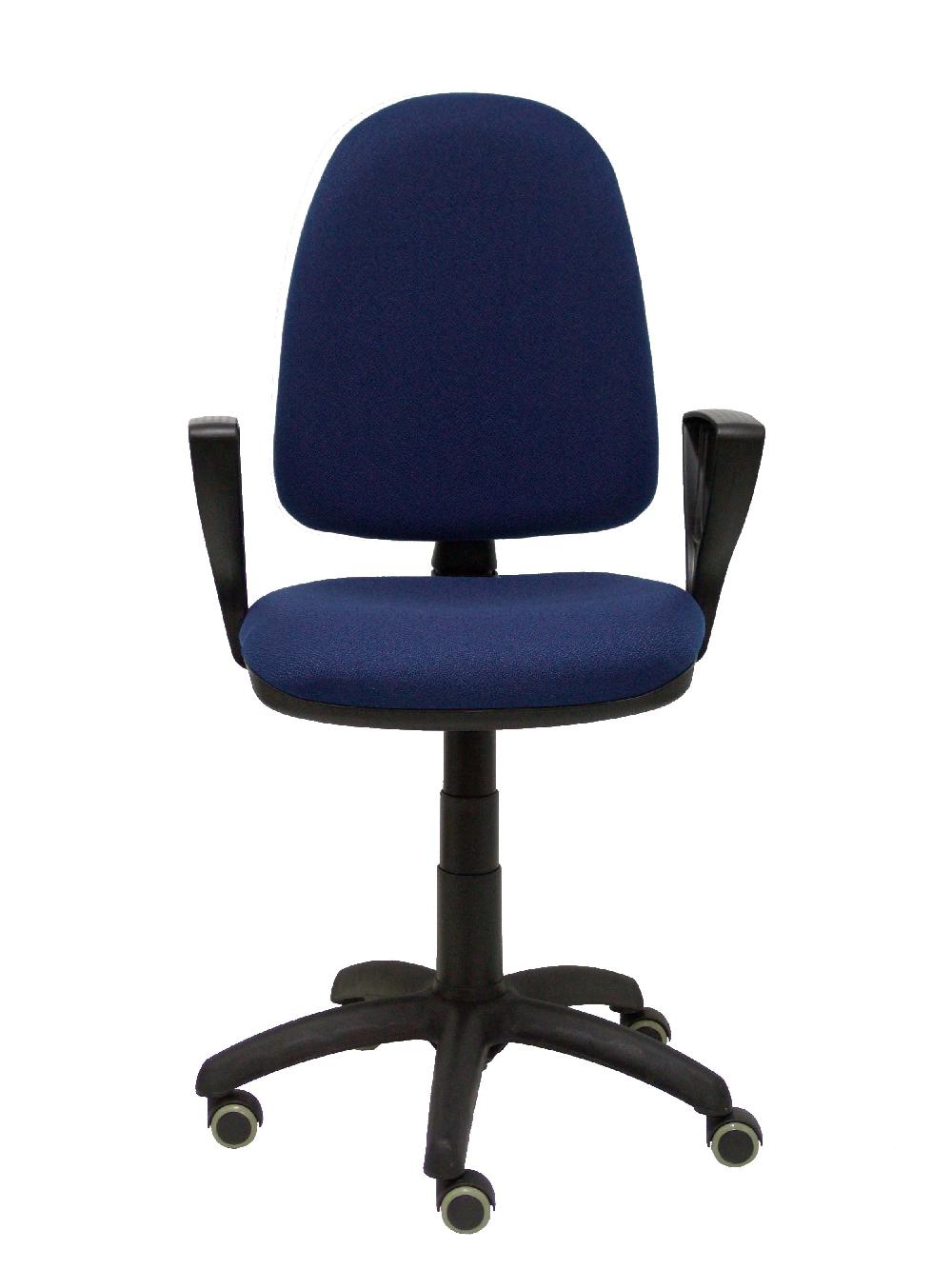 Piqueras Y Crespo Silla Ayna Bali Azul Marino Brazos Fijos Ruedas De Parqué