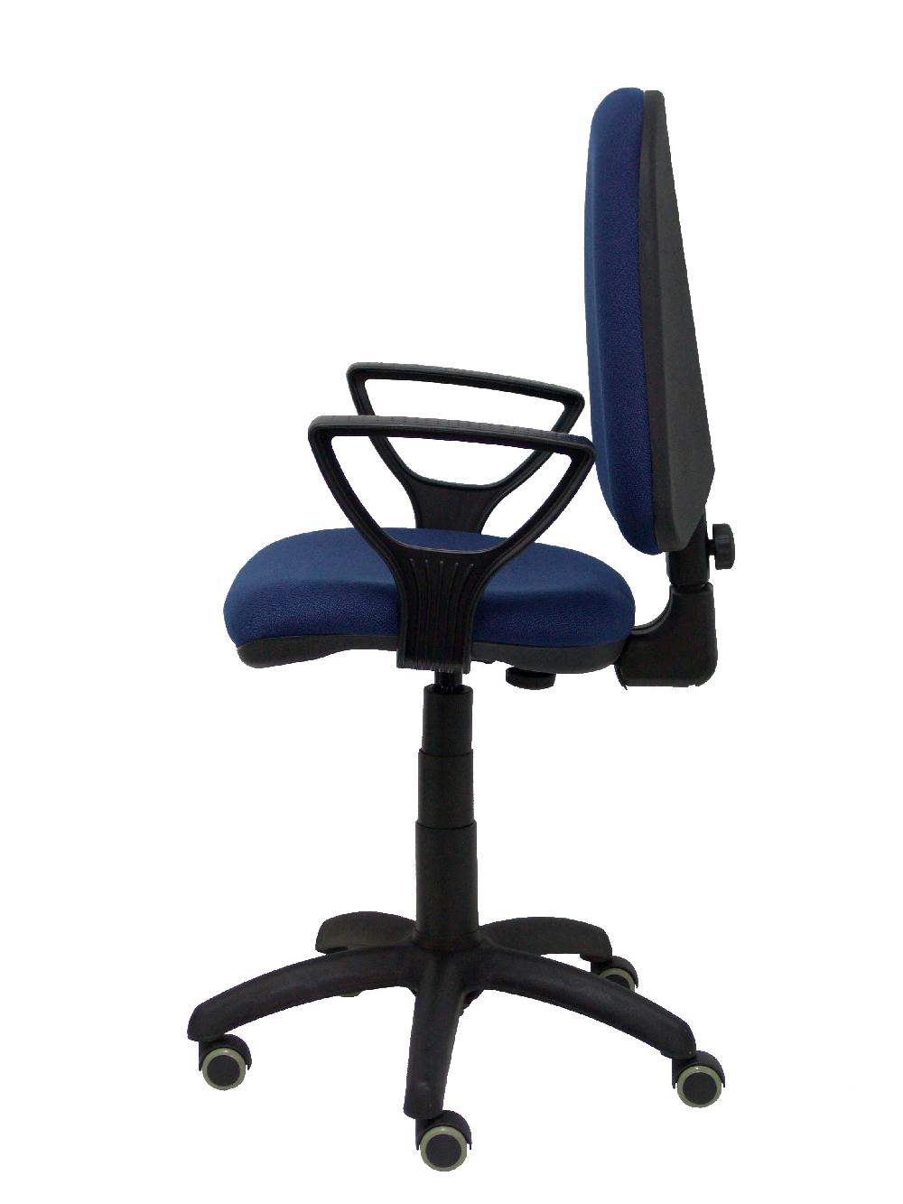 Piqueras Y Crespo Silla Ayna Bali Azul Marino Brazos Fijos Ruedas De Parqué