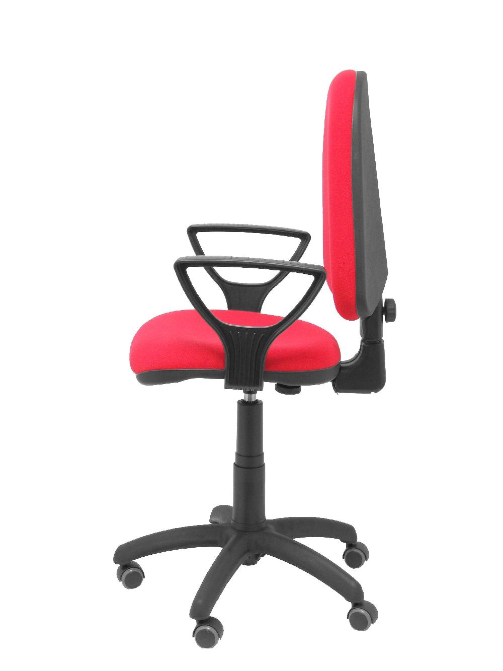 Piqueras Y Crespo Silla Ayna Bali Rojo Brazos Fijos Ruedas De Parqué