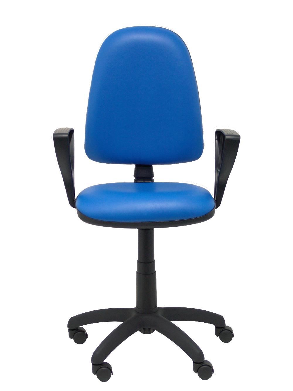 Piqueras Y Crespo Silla Ayna Similpiel Azul Con Brazos