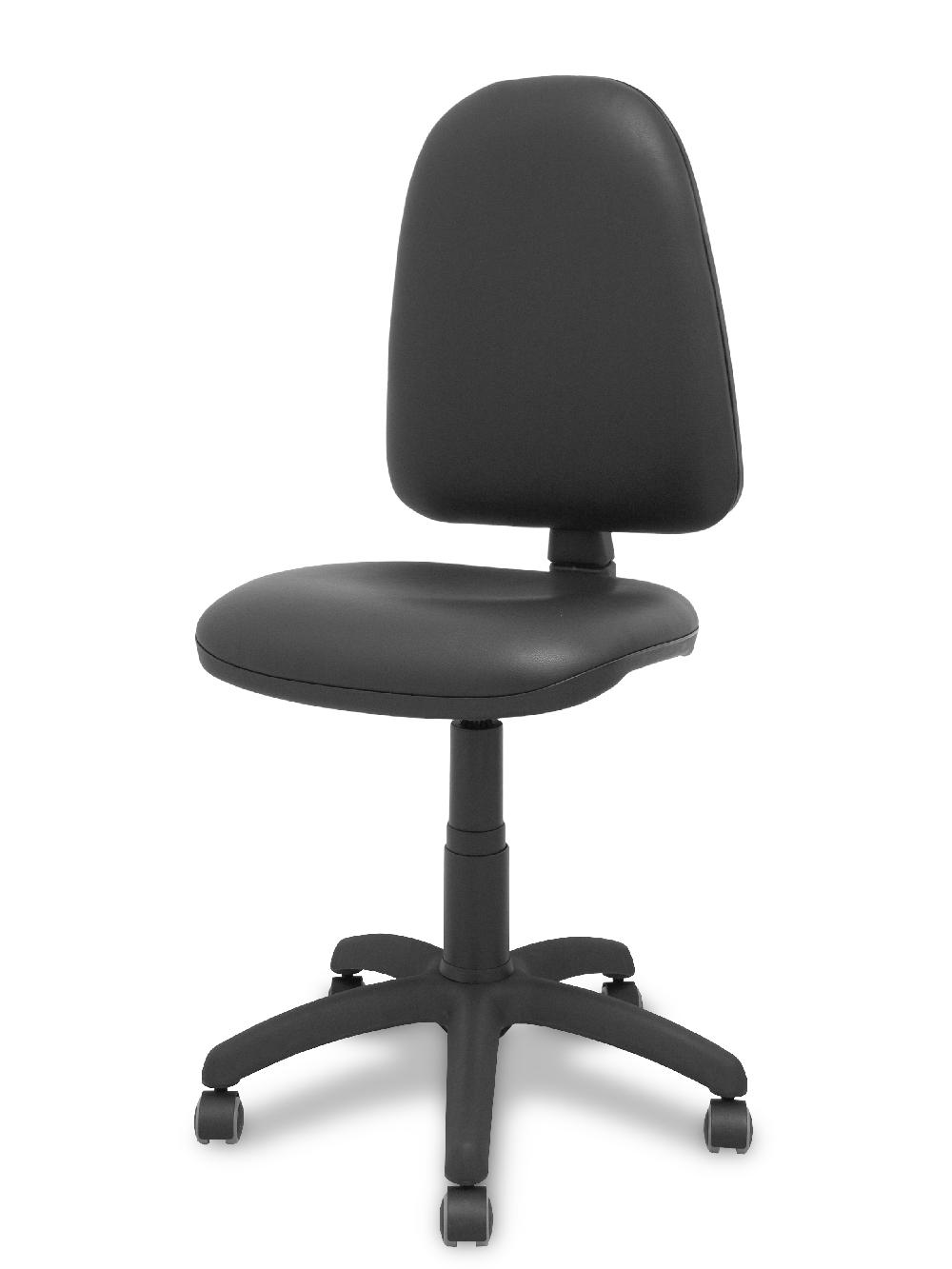 Piqueras Y Crespo Silla Ayna Similpiel Negro Ruedas De Parqué