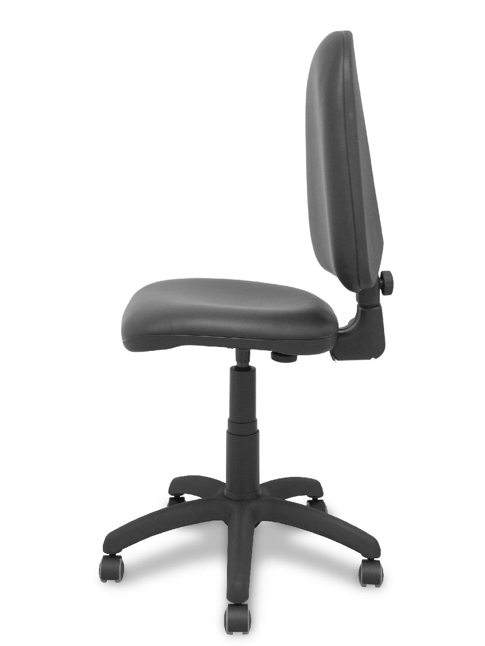 Piqueras Y Crespo Silla Ayna Similpiel Negro Ruedas De Parqué