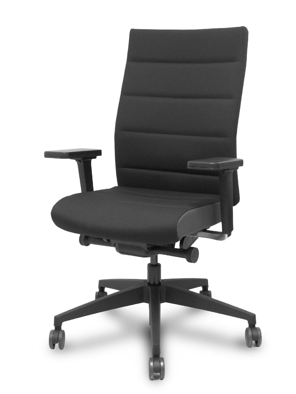 Piqueras Y Crespo Silla Champ 2.0 Traslack Tapizado Era Negro Brazos 4D