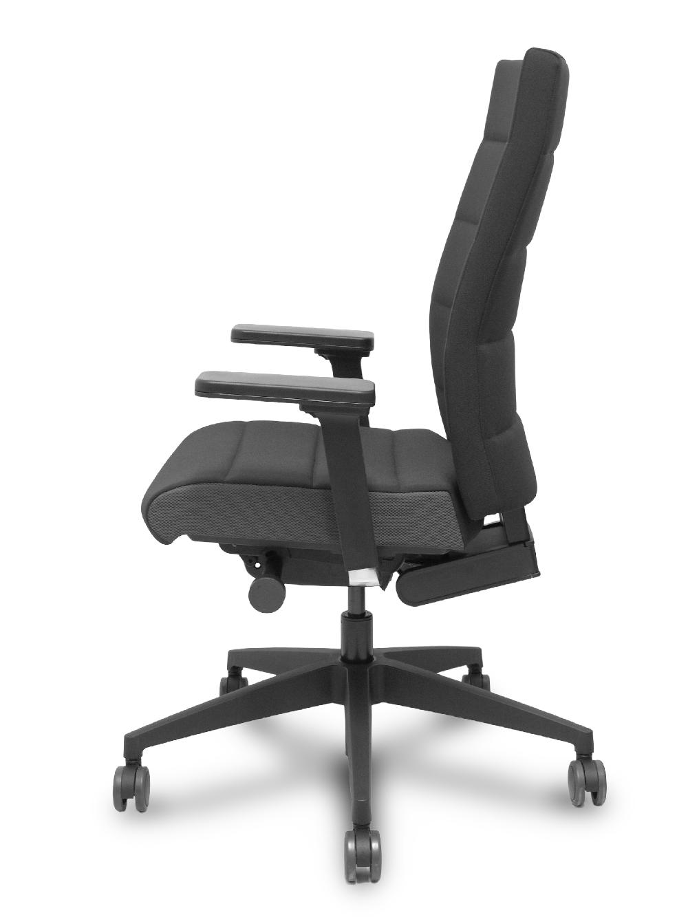 Piqueras Y Crespo Silla Champ 2.0 Traslack Tapizado Era Negro Brazos 4D