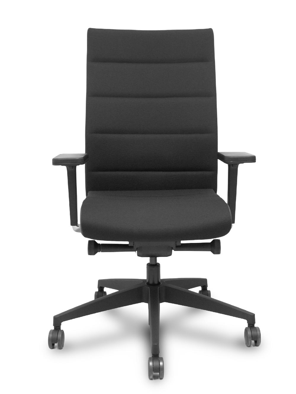 piqueras y crespo Silla Champ 2.0 traslack tapizado era negro brazos 4D