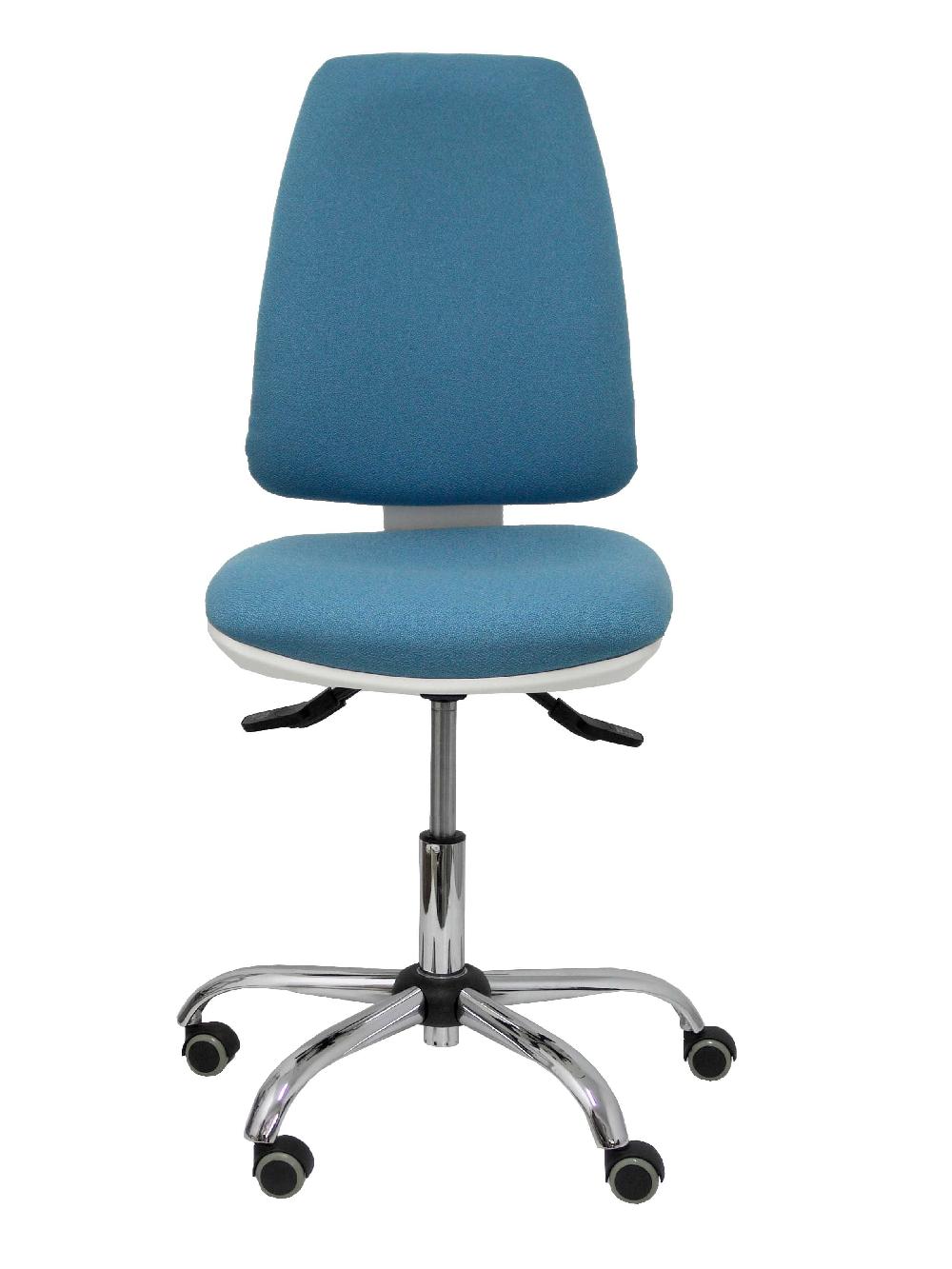 Piqueras Y Crespo Silla Elche Blanca Asincro Bali Azul Cielo Ruedas De Parqué