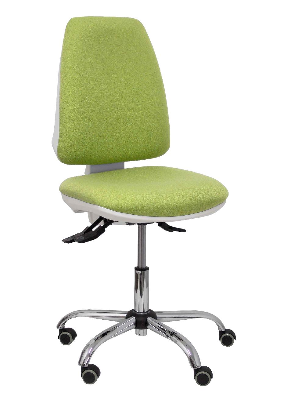 piqueras y crespo Silla Elche blanca asincro bali verde oliva ruedas de parqué