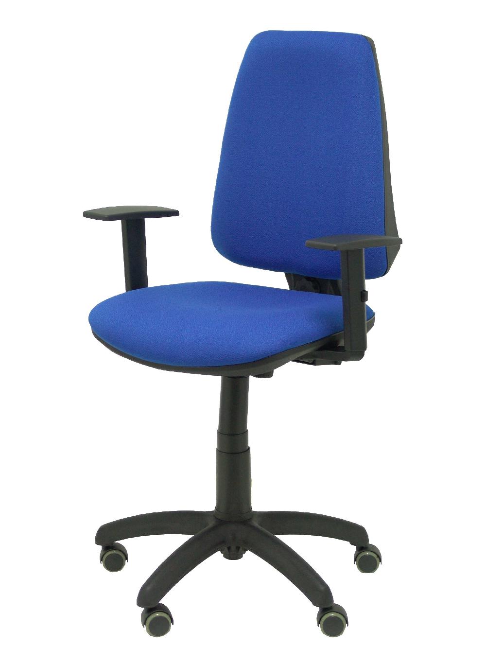 Piqueras Y Crespo Silla Elche CP Bali Azul Brazos Regulables Ruedas De Parqué