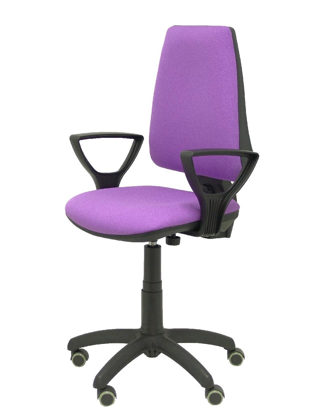 Piqueras Y Crespo Silla Elche CP Bali Lila Brazos Fijos Ruedas De Parqué