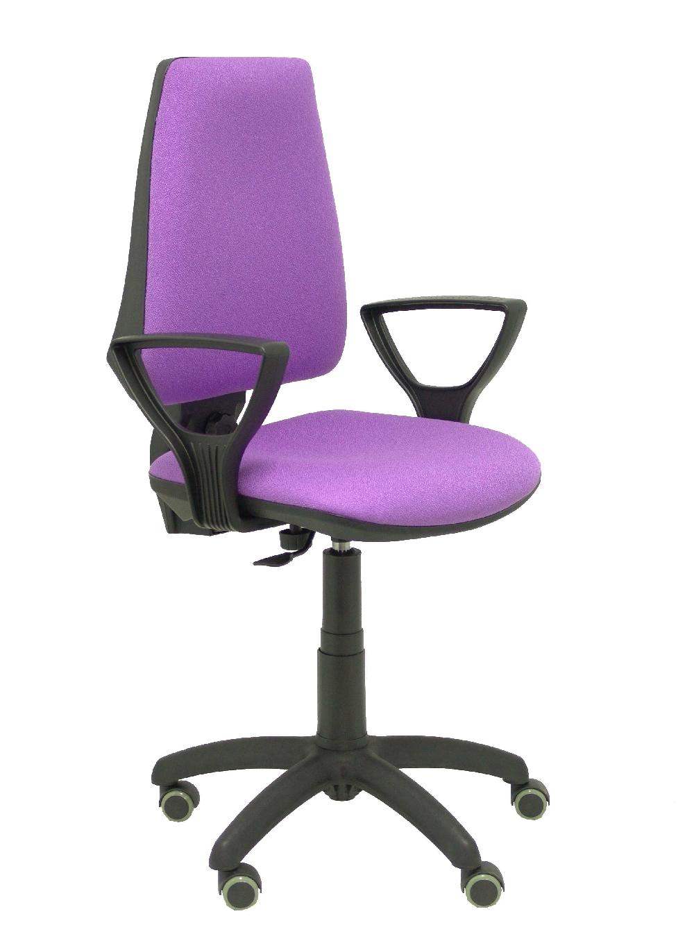 piqueras y crespo Silla Elche CP bali lila brazos fijos ruedas de parqué