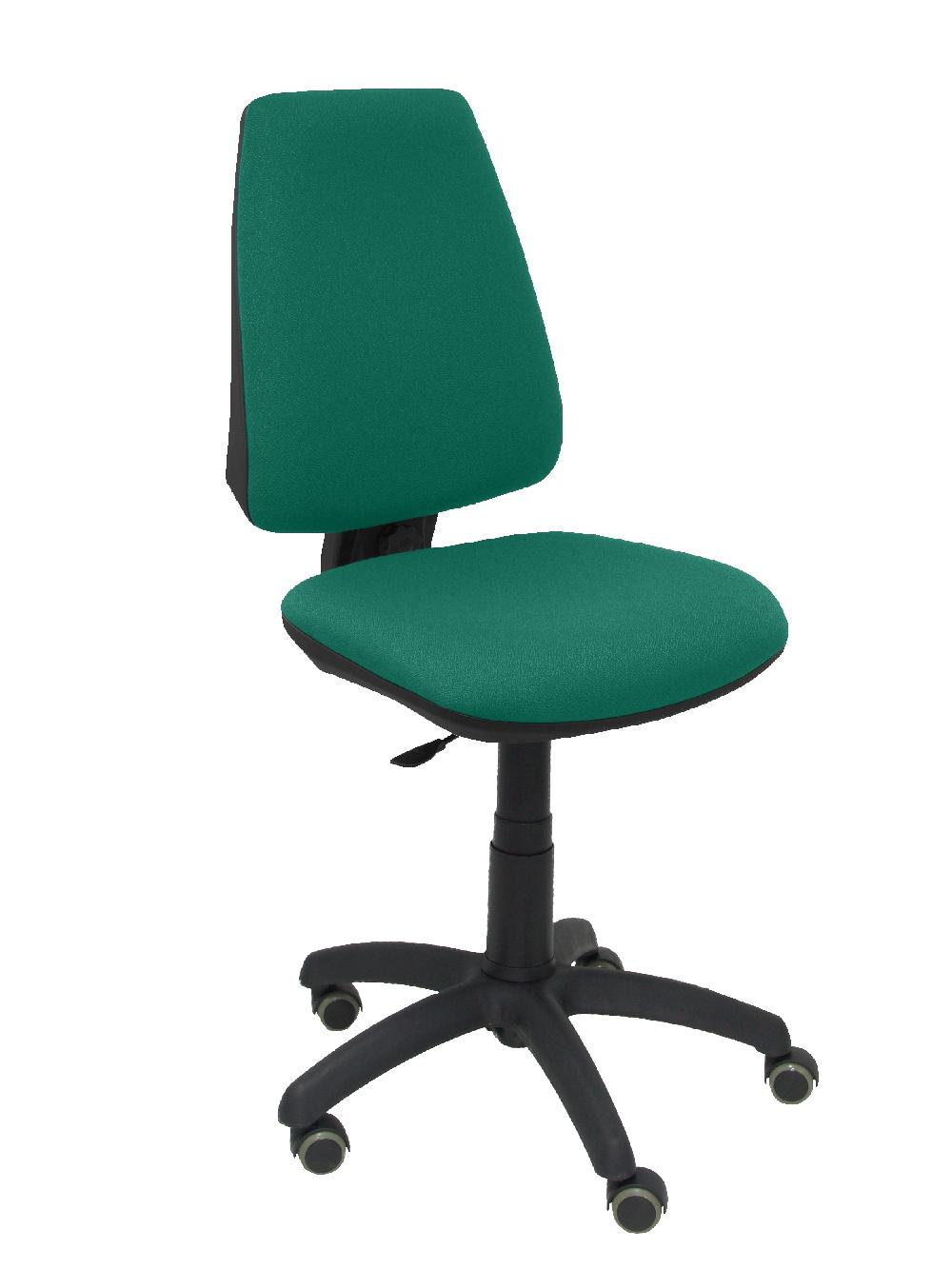 piqueras y crespo Silla Elche CP bali verde esmeralda ruedas de parqué