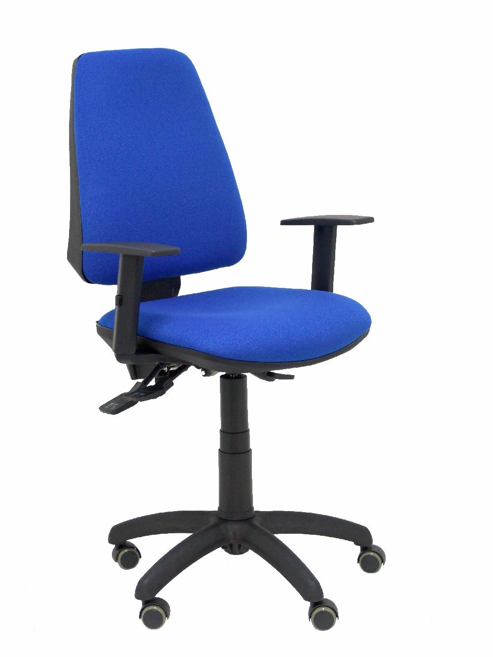 Piqueras Y Crespo Silla Elche S Bali Azul Brazos Regulables Ruedas De Parqué