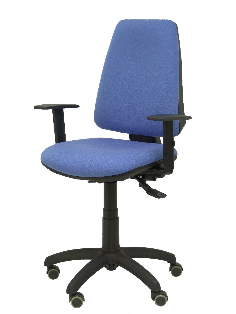 Piqueras Y Crespo Silla Elche S Bali Azul Claro Brazos Regulables Ruedas De Parqué