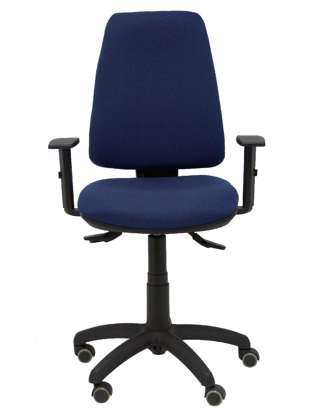 Piqueras Y Crespo Silla Elche S Bali Azul Marino Brazos Regulables Ruedas De Parqué